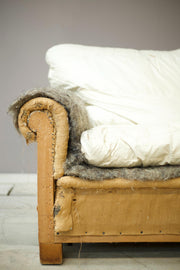 Edwardian square back 2 seater sofa - TallBoy Interiors