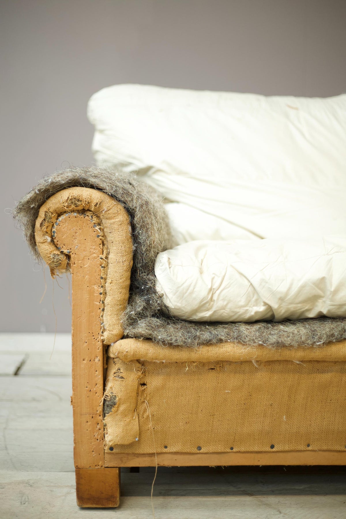 Edwardian square back 2 seater sofa - TallBoy Interiors