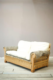 Edwardian square back 2 seater sofa - TallBoy Interiors
