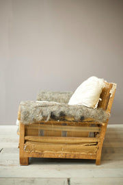 Edwardian square back 2 seater sofa - TallBoy Interiors