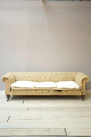 Huge proportioned Victorian chesterfield sofa - TallBoy Interiors