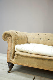 Huge proportioned Victorian chesterfield sofa - TallBoy Interiors