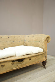 Huge proportioned Victorian chesterfield sofa - TallBoy Interiors