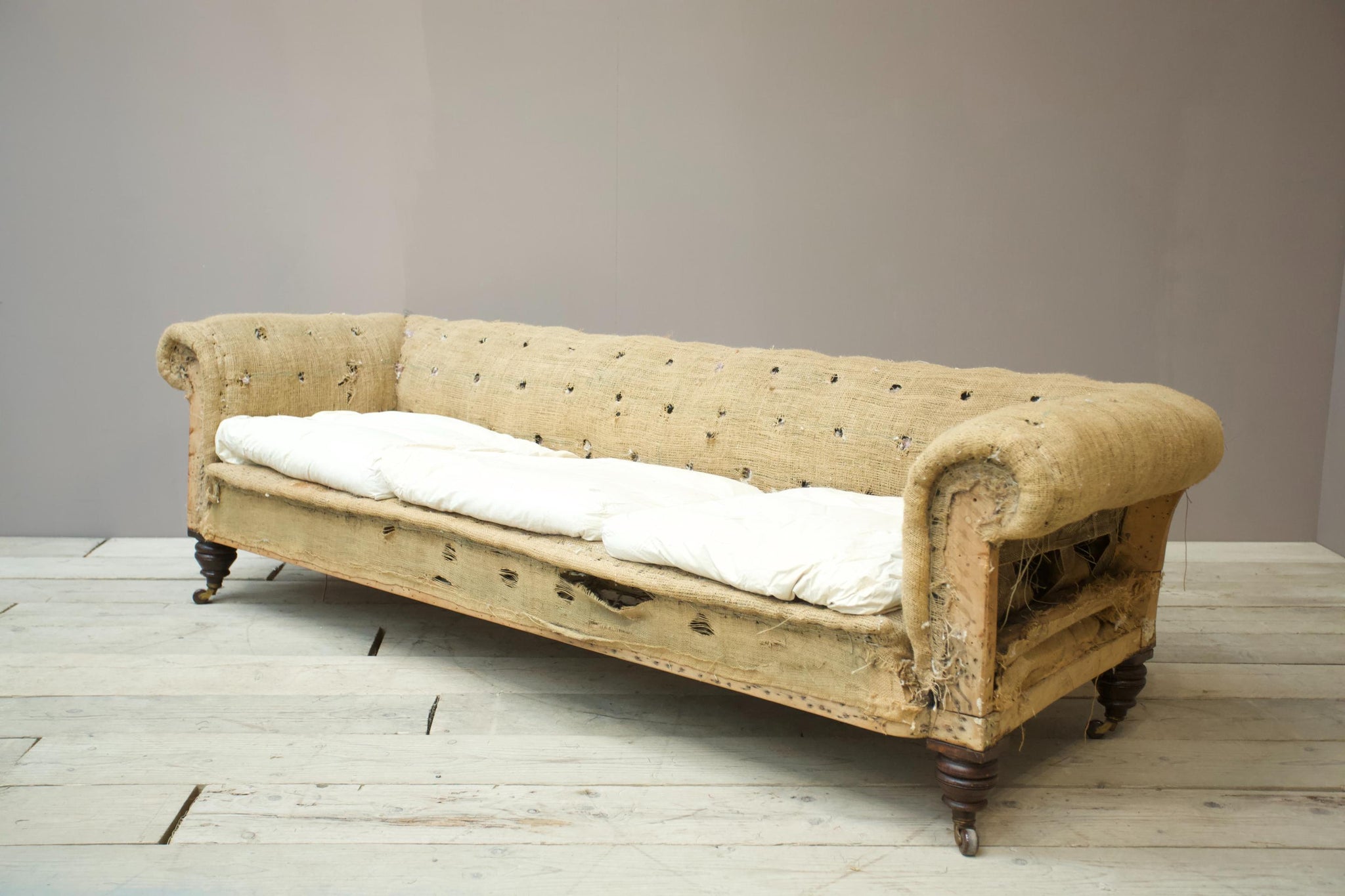 Huge proportioned Victorian chesterfield sofa