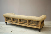 Huge proportioned Victorian chesterfield sofa - TallBoy Interiors