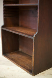 Late 18th century Georgian mahogany open library shelves - TallBoy Interiors