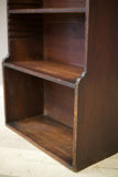 Late 18th century Georgian mahogany open library shelves