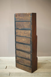 Late 18th century Georgian mahogany open library shelves - TallBoy Interiors