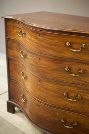 Very Impressive Georgian serpentine fronted chest of drawers - TallBoy Interiors