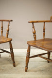 Pair of early 20th century Ash and Elm smokers chairs