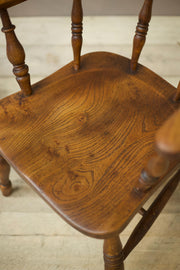 Pair of early 20th century Ash and Elm smokers chairs - TallBoy Interiors