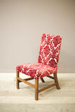 Georgian mahogany slipper chair