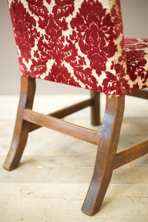 Georgian mahogany slipper chair
