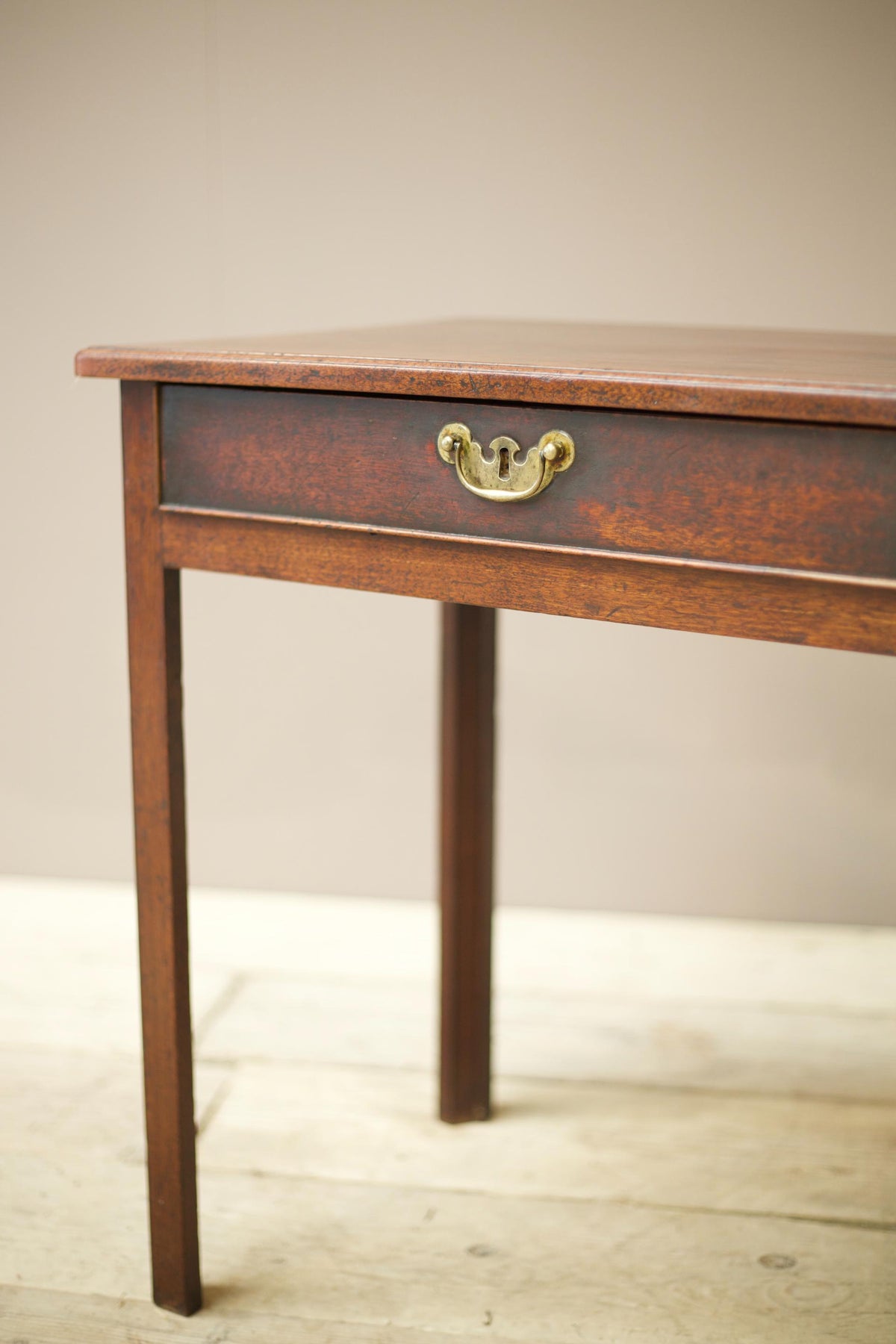 Georgian mahogany single drawer writing table - TallBoy Interiors