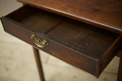 Georgian mahogany single drawer writing table
