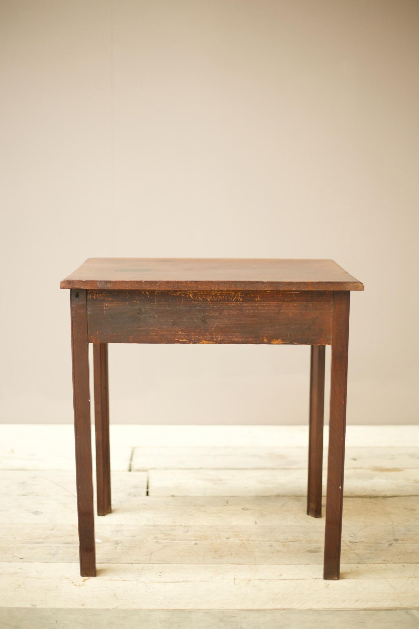 Georgian mahogany single drawer writing table