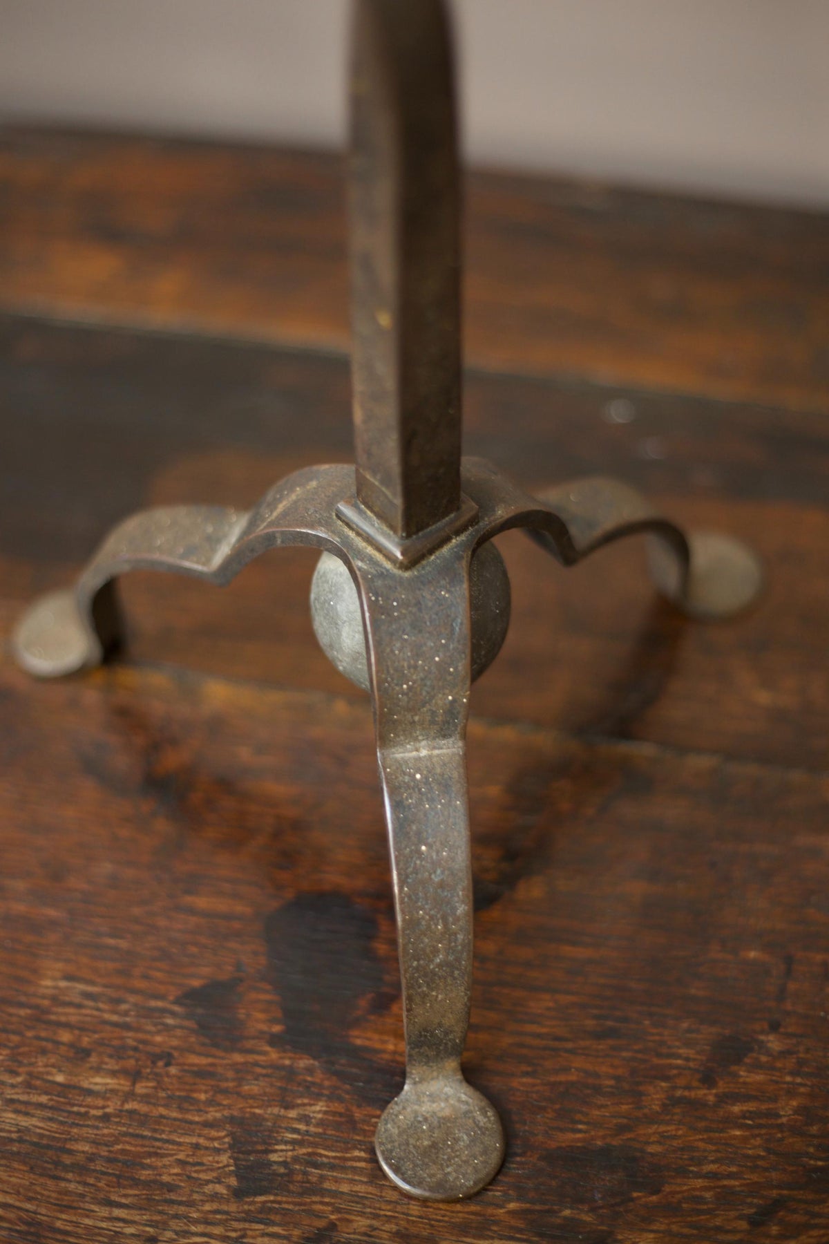 20th century Blacksmith made table lamp - TallBoy Interiors