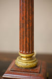 Pair of 19th century Red marble and ormolu table lamps