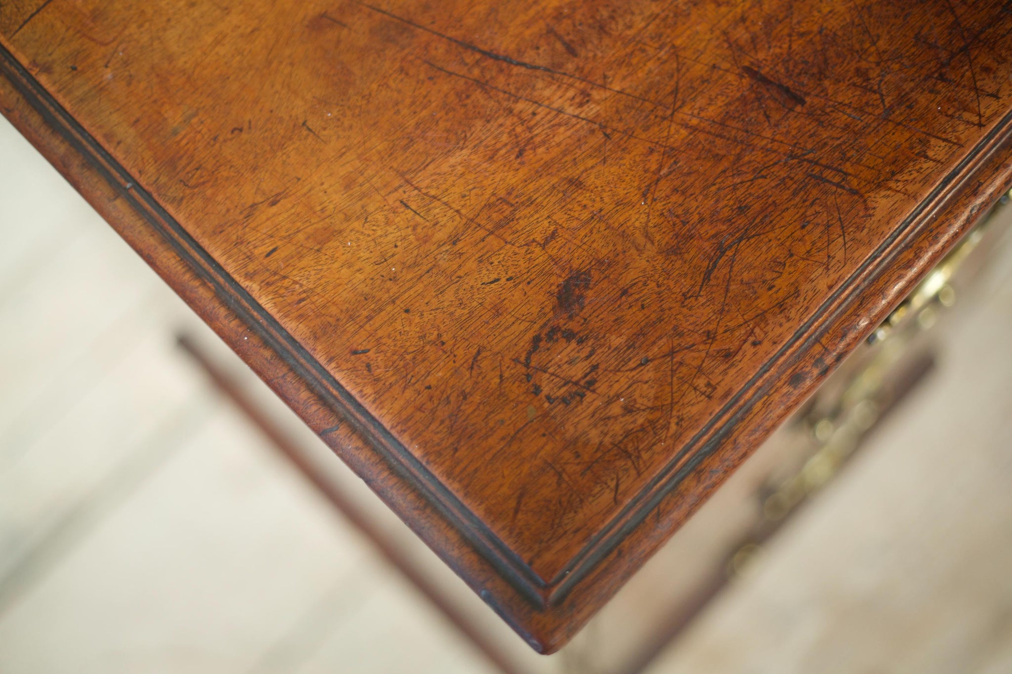 Georgian solid mahogany desk