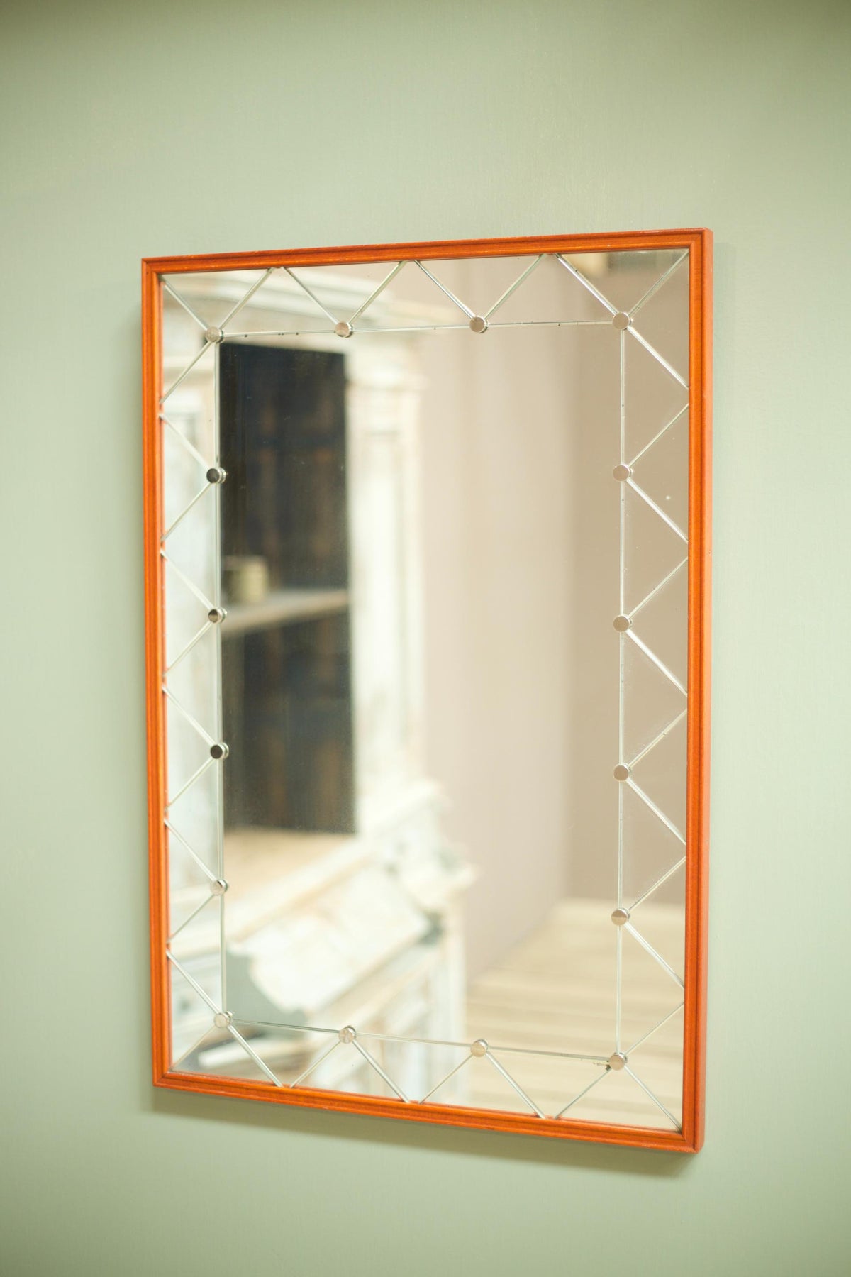 Swedish Mid century mirror by Glas & Tra - TallBoy Interiors