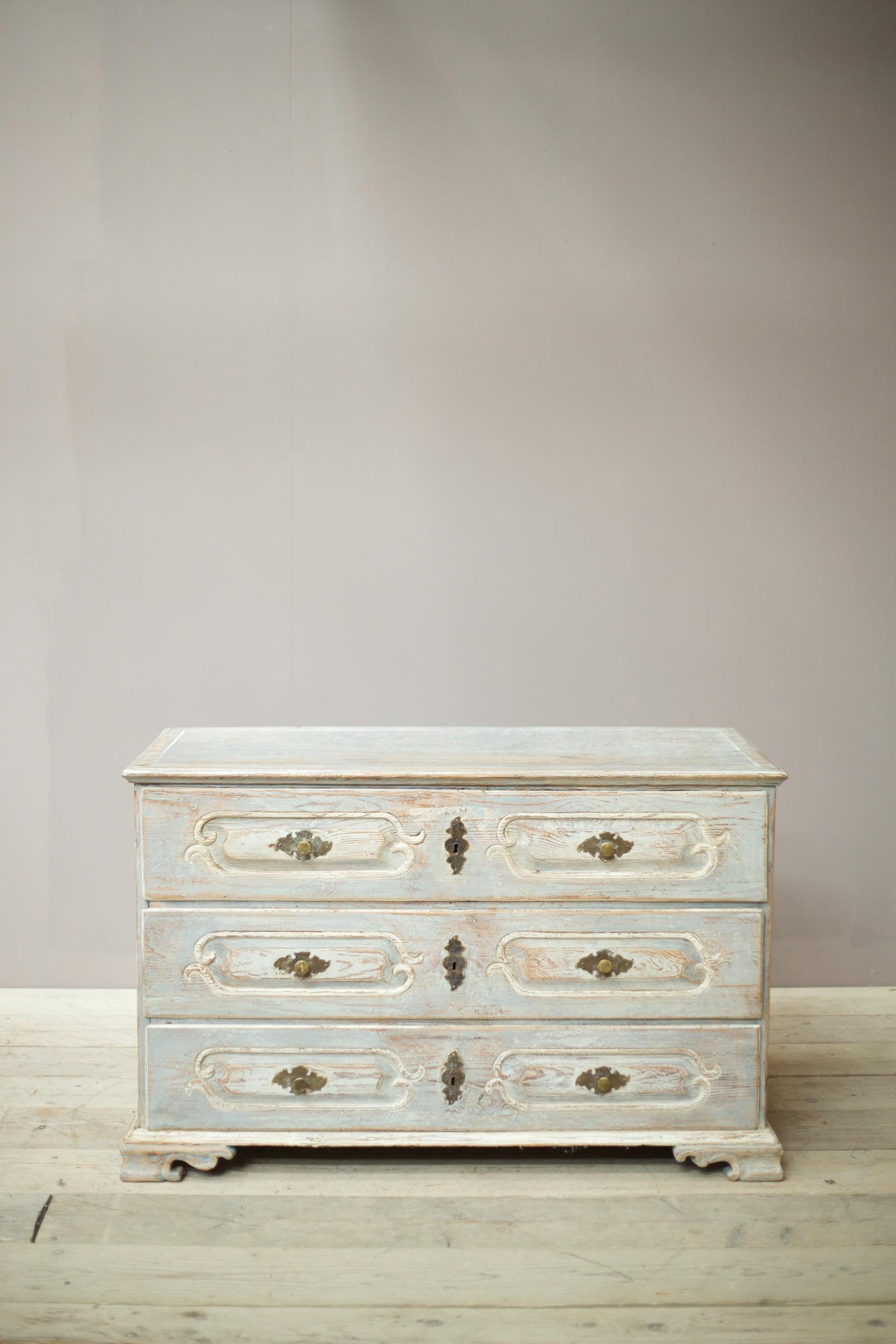 18th century Bavarian painted chest of drawers