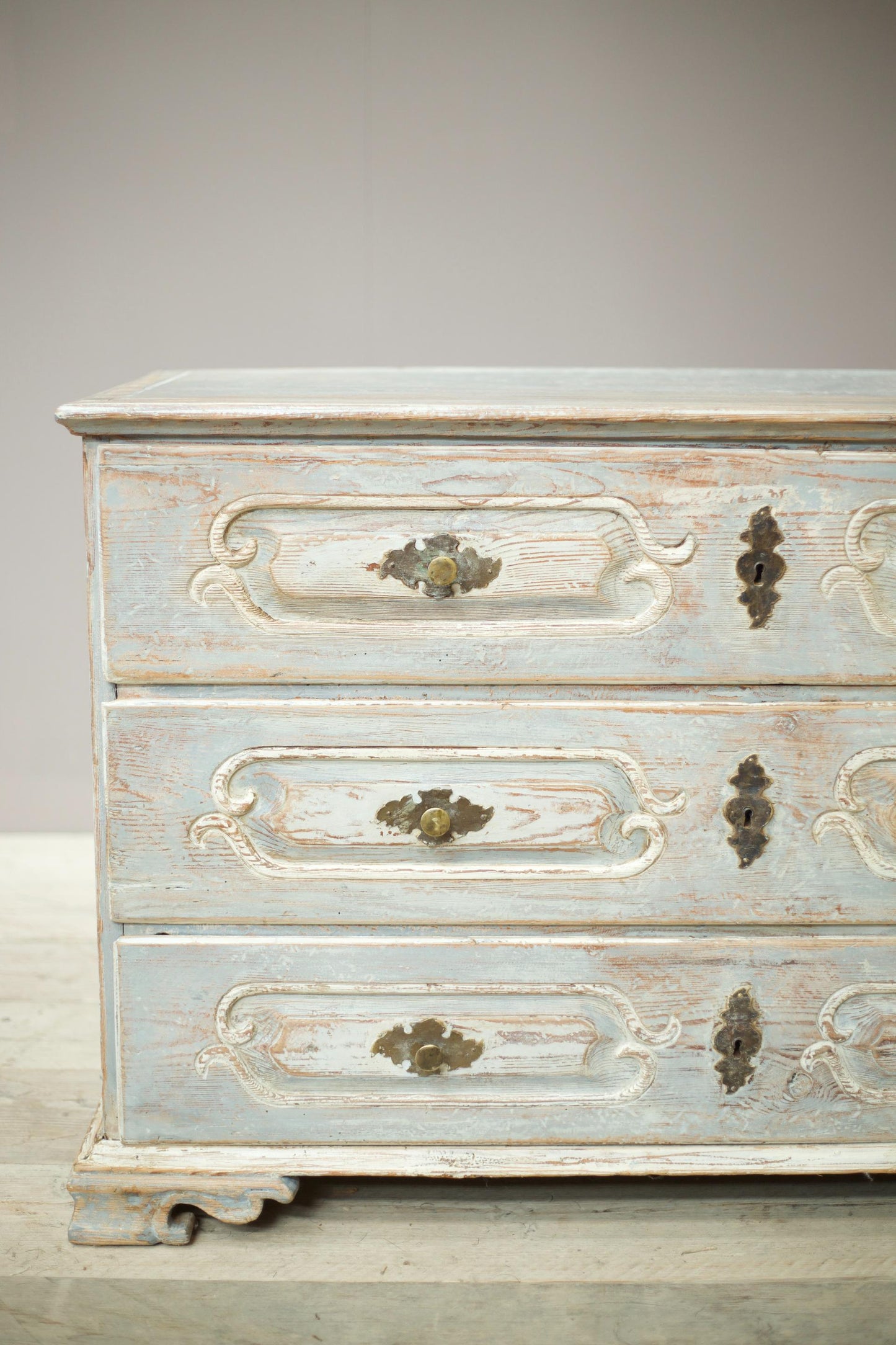 18th century Bavarian painted chest of drawers