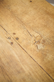 19th century French refectory table with elm planked top - TallBoy Interiors