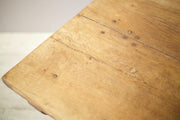 19th century French refectory table with elm planked top - TallBoy Interiors
