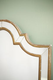 Unusual shaped early 20th century gilt mirror - TallBoy Interiors