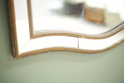 Unusual shaped early 20th century gilt mirror - TallBoy Interiors