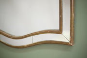 Unusual shaped early 20th century gilt mirror - TallBoy Interiors
