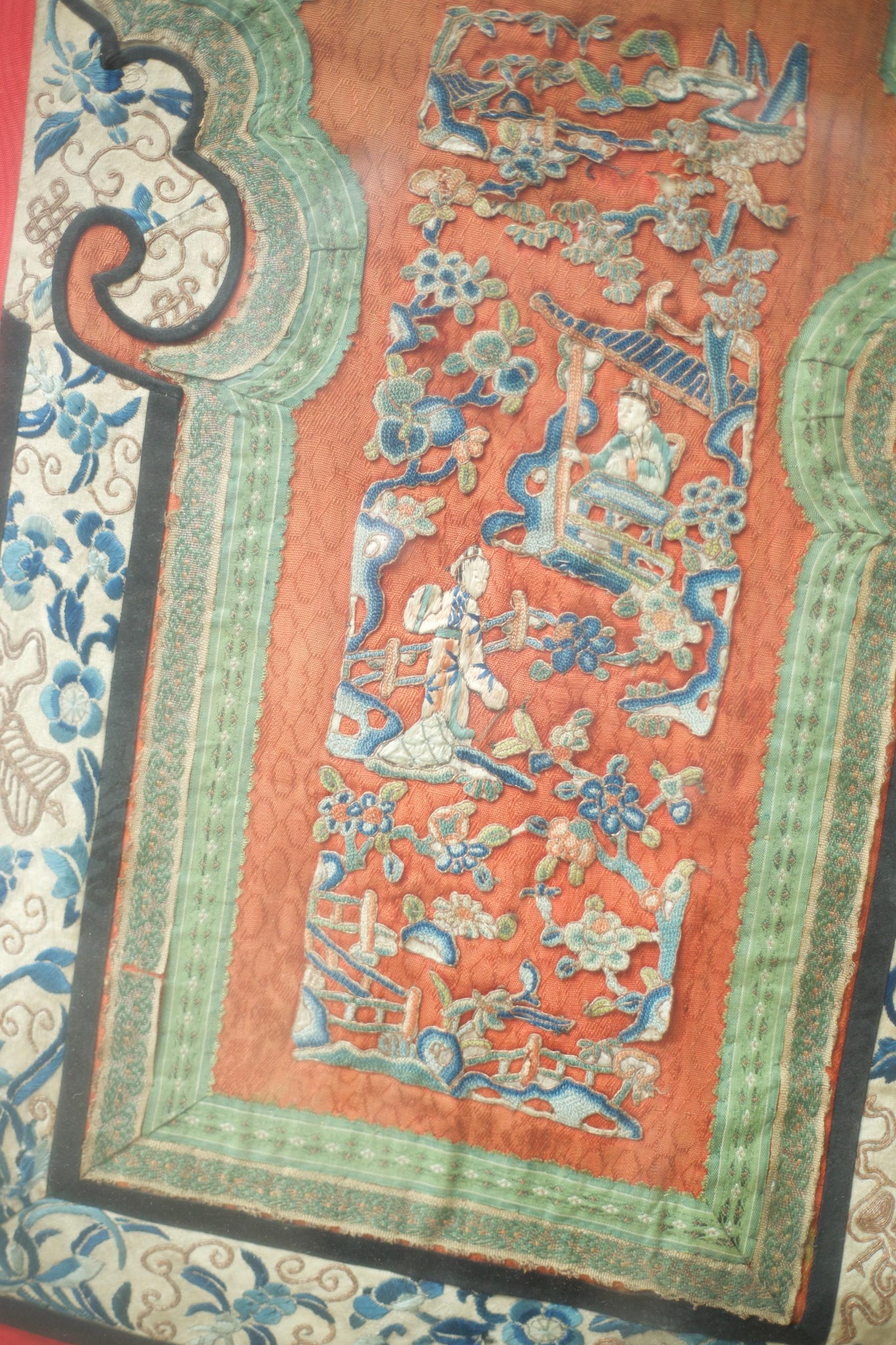 Pair of 18th century Chinese silk ceremonial dresses
