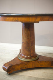 19th century French Empire black marble Gueridon table - TallBoy Interiors