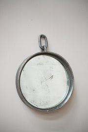 Mid century Italian steel circular wall mirror - TallBoy Interiors