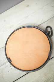Mid century Italian steel circular wall mirror - TallBoy Interiors