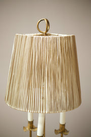Mid century Spanish gilt metal table lamp - TallBoy Interiors