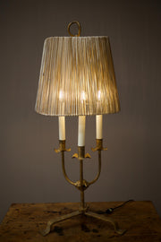 Mid century Spanish gilt metal table lamp - TallBoy Interiors