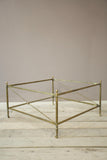Pair of Large Mid century French brass coffee tables