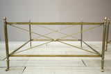 Pair of Large Mid century French brass coffee tables