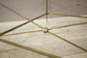 Pair of Large Mid century French brass coffee tables - TallBoy Interiors