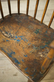 18th century Folk art stick back windsor chair - TallBoy Interiors