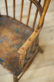18th century Folk art stick back windsor chair - TallBoy Interiors