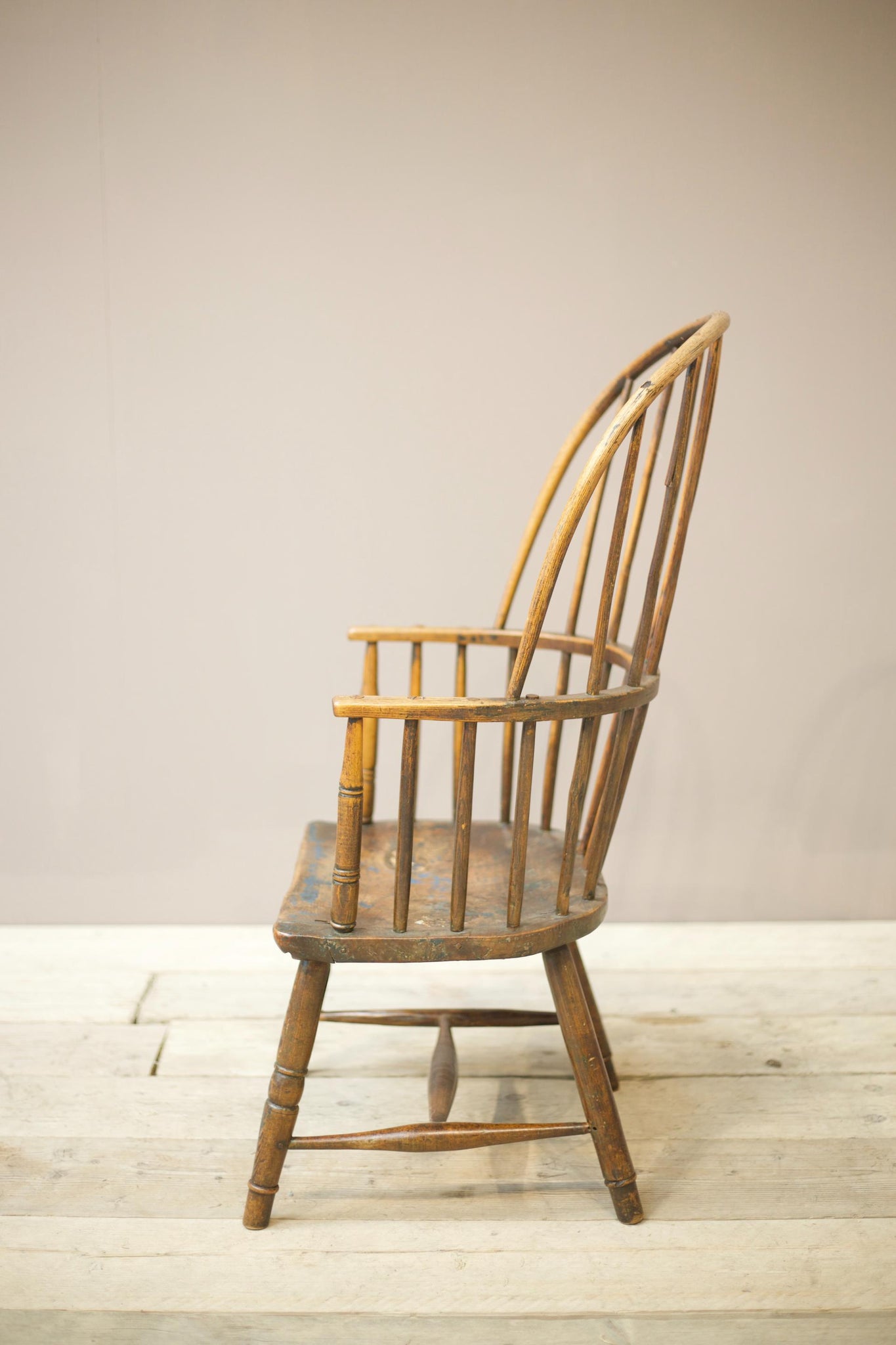 18th century Folk art stick back windsor chair