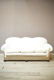 1930's Scalloped back country house sofa