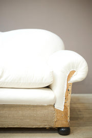 1930's Scalloped back country house sofa - TallBoy Interiors
