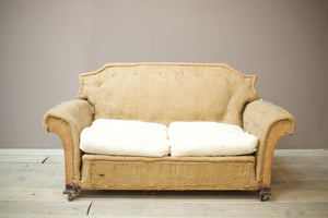 Unusual shaped Edwardian 2 seater sofa