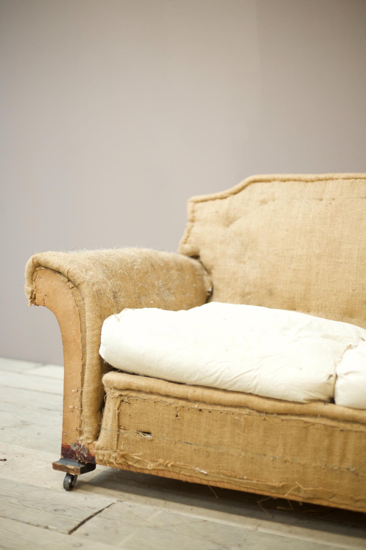 Unusual shaped Edwardian 2 seater sofa - TallBoy Interiors