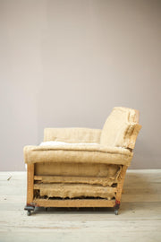 Unusual shaped Edwardian 2 seater sofa - TallBoy Interiors