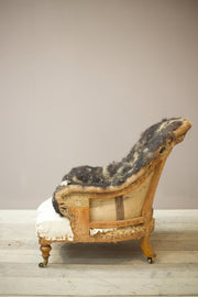 19th century Howard and sons style curved back armchair - TallBoy Interiors