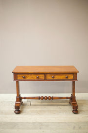 Victorian mahogany two drawer writing table - TallBoy Interiors